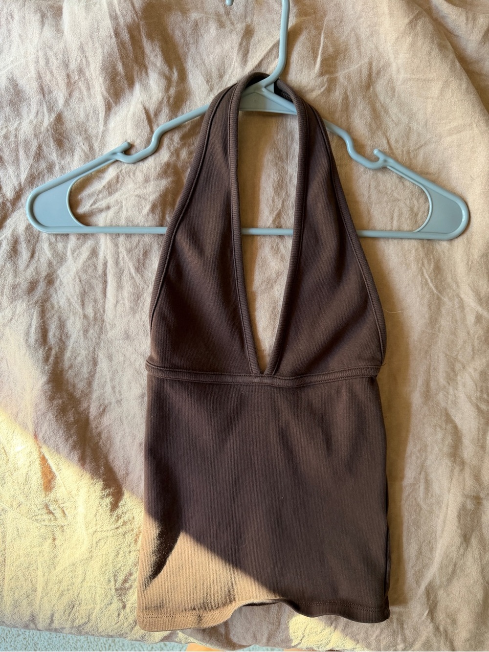 Brown Zara halter top